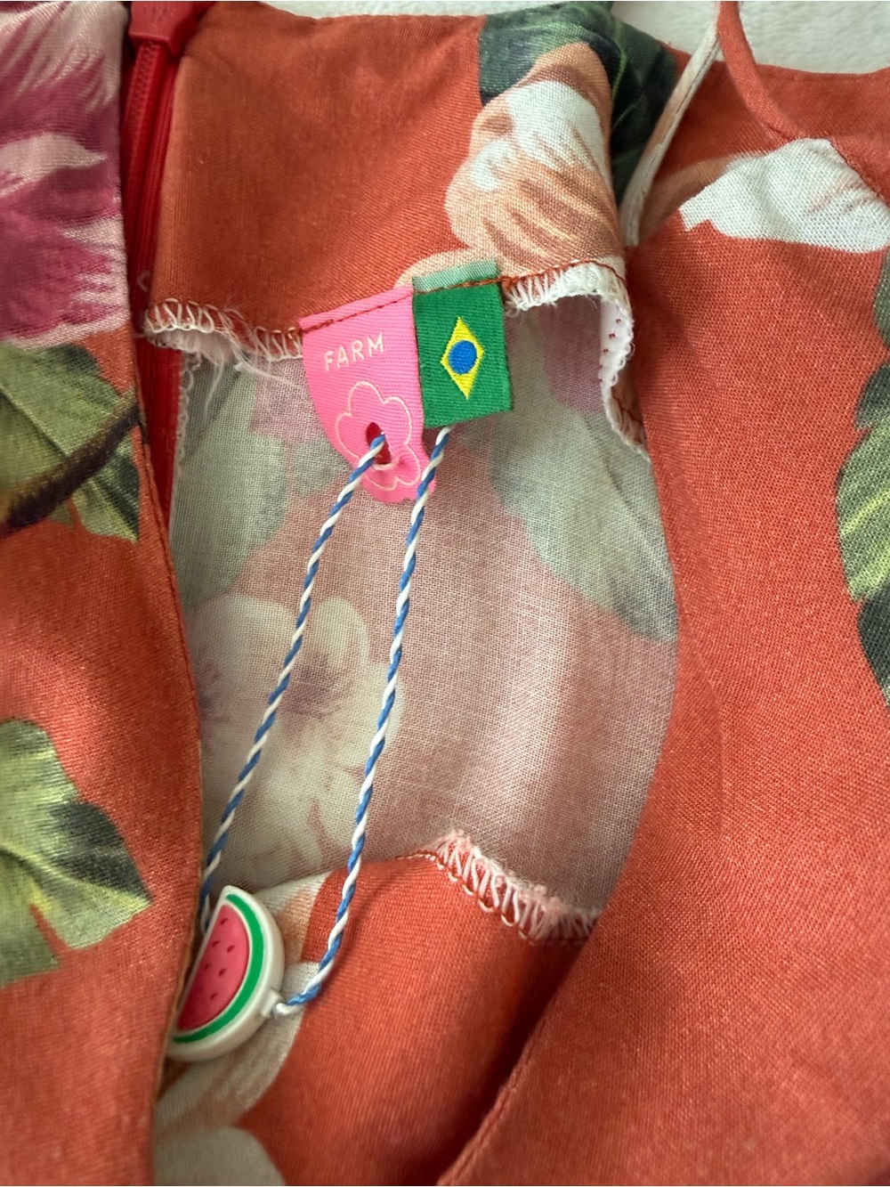 Farm Rio Mini Dress with Matching Belt Size Small D90 - Picture 2 of 9